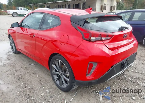 2019 Hyundai Veloster 2.0 Premium z USA, uszkodzony, nr VIN KMHTG6AF9KU001492